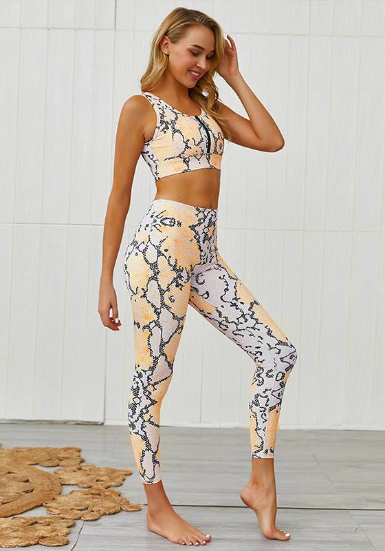 Snake Skin Yoga Set