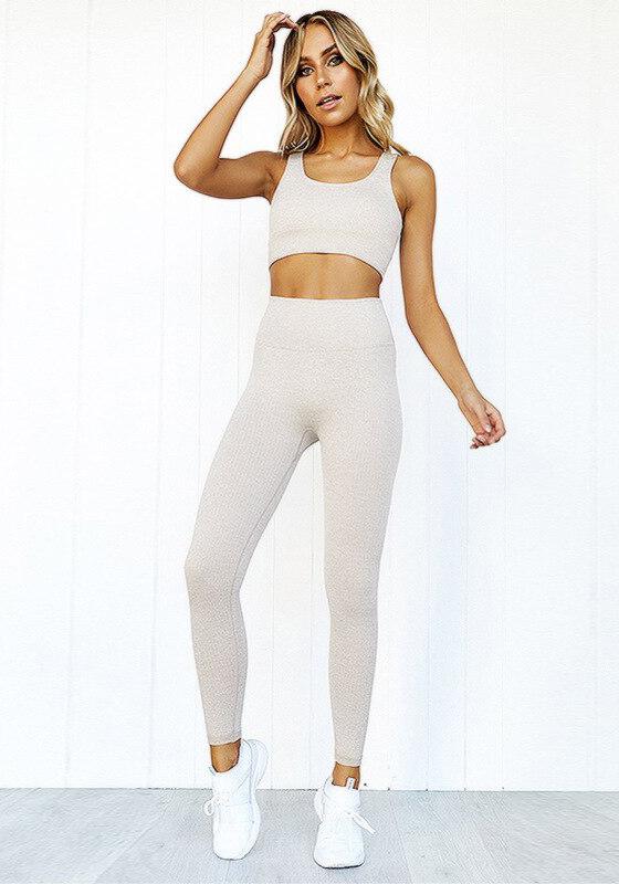 Ribbed Seamless Yoga Set