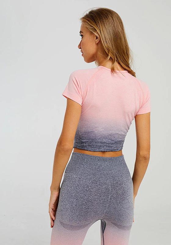 Ombre Seamless Yoga Shirt