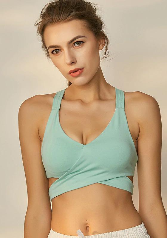 Front Wrap Sports Bra