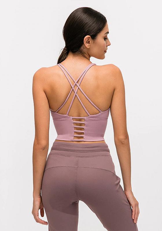 Spaghetti Cross Back Crop Top