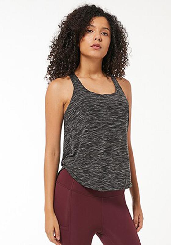 Curved Hem Gym Tank Top