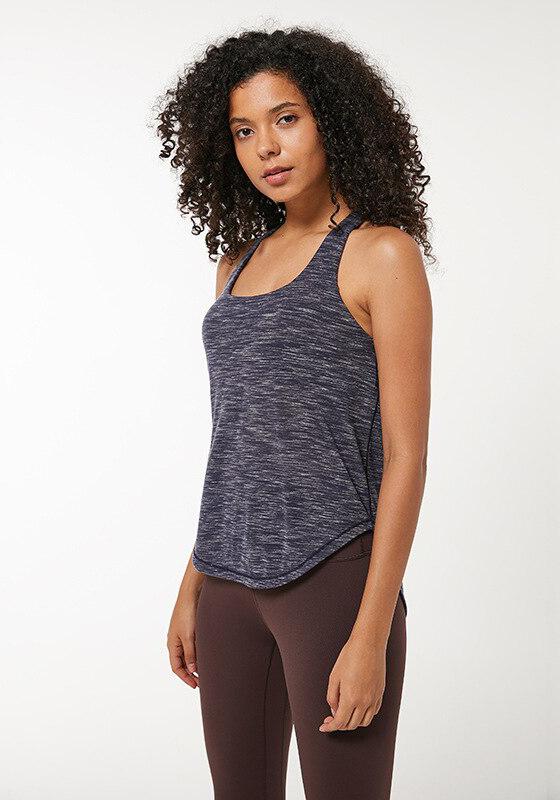 Curved Hem Gym Tank Top