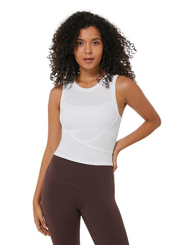 Slim Fit Sleeveless Yoga Shirt