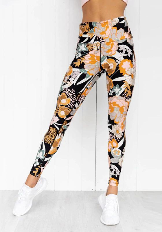 Floral Print Yoga Set