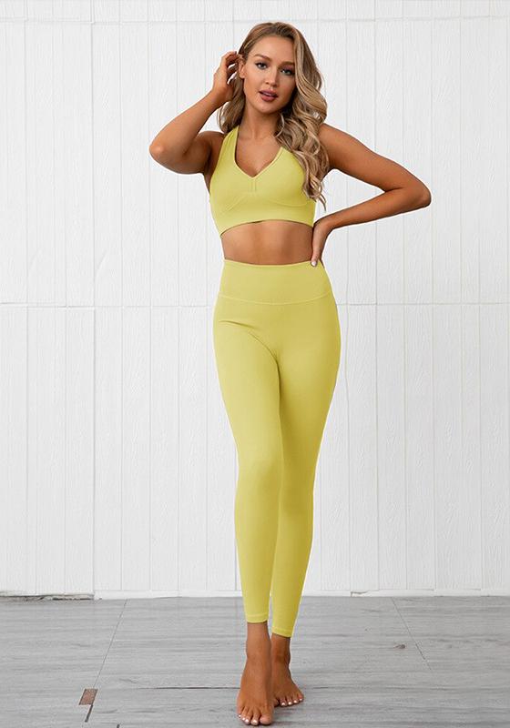 V-neck Yoga Set