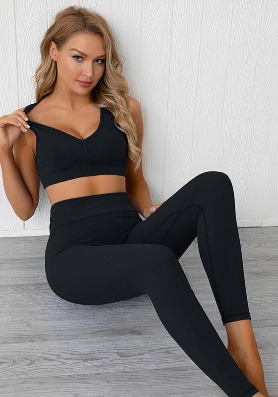 V-neck Yoga Set