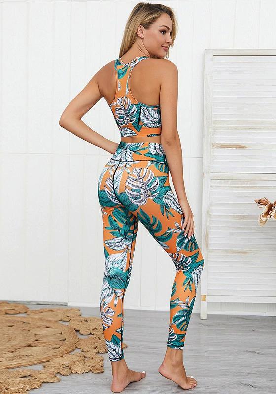 Pad Floral Fitness Set