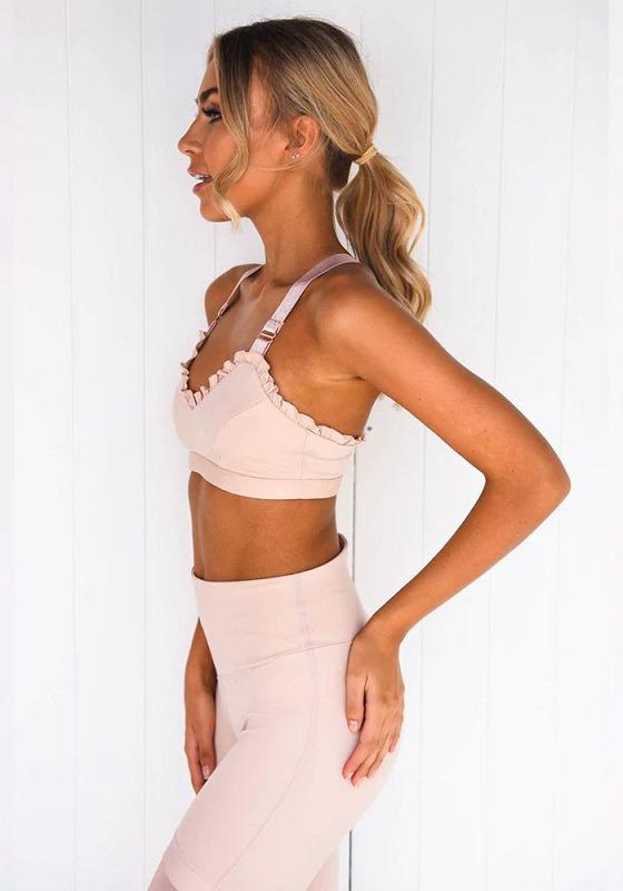 Tracksuit Ruffles Yoga Set