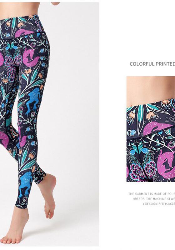 Print High Waist Leggings