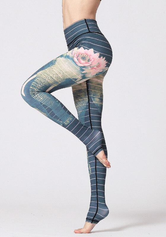 Flower Print Yoga Pants