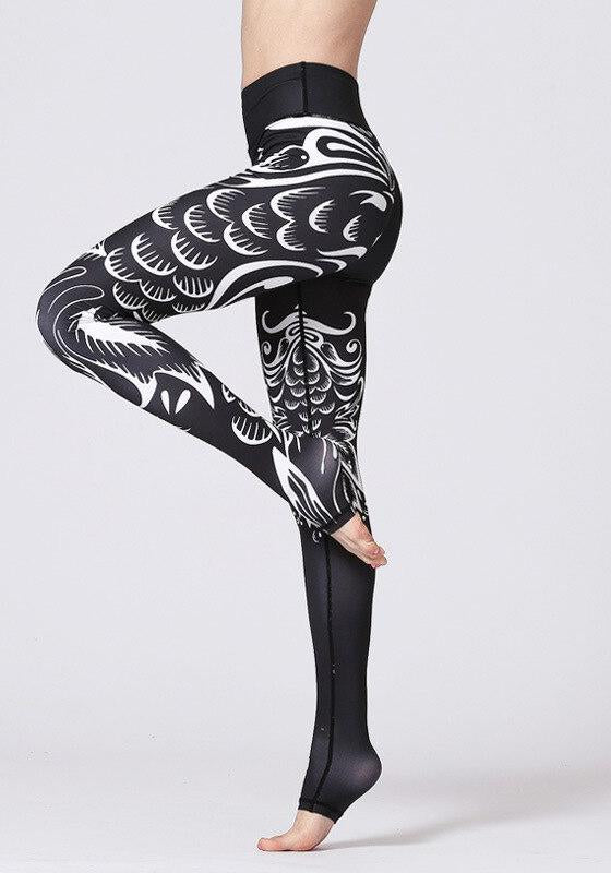 Flower Print Yoga Pants