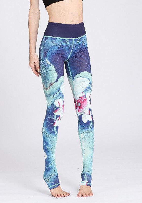 Flower High Waist Yoga Pants