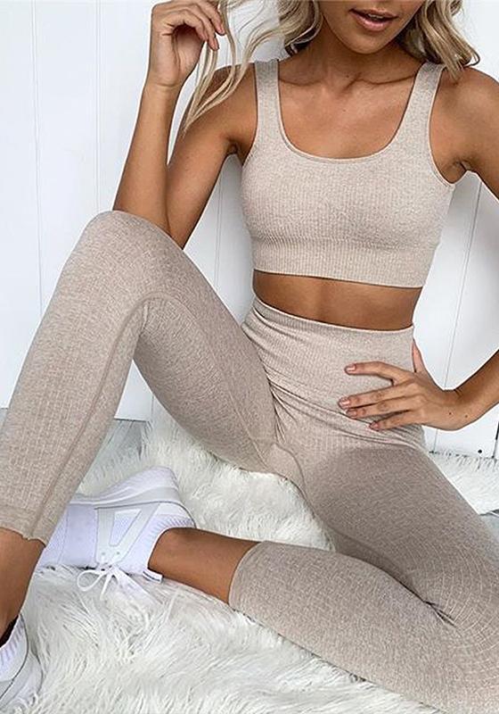 Cado  Ribbed Yoga Set