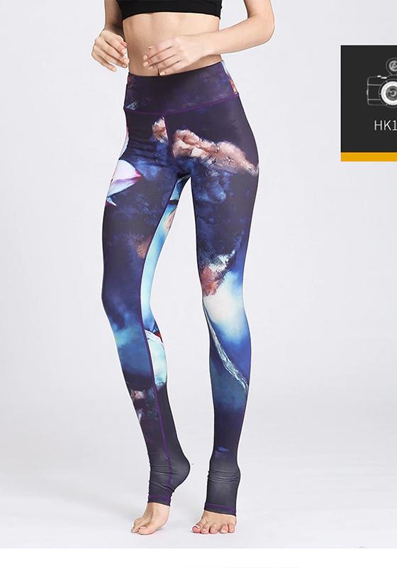 Flower High Waist Yoga Pants