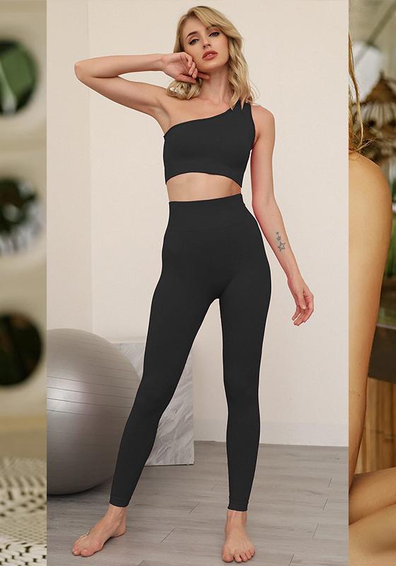 Solid Women Yoga Set