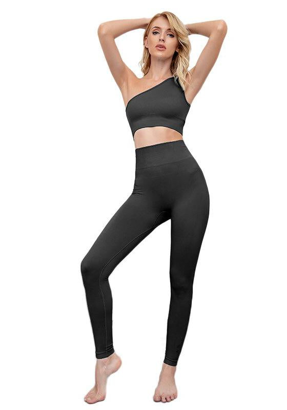 Solid Women Yoga Set