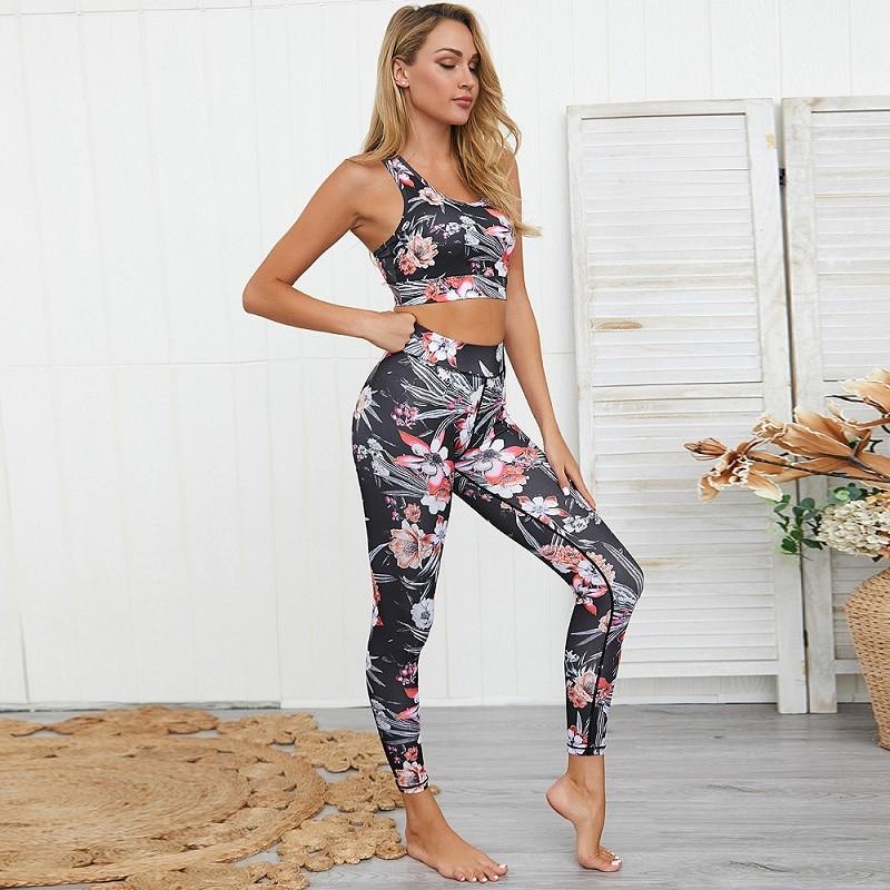 Pad Floral Fitness Set