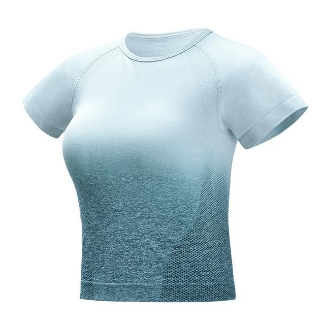 Ombre Seamless Yoga Shirt