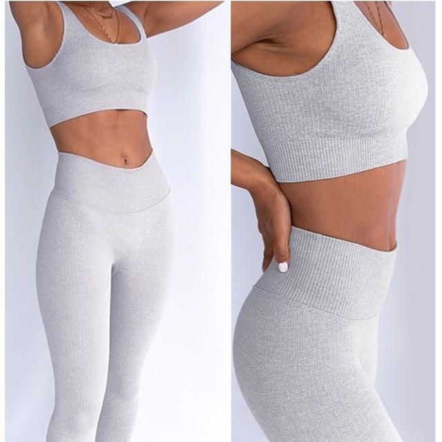 Ribbed Seamless Yoga Set