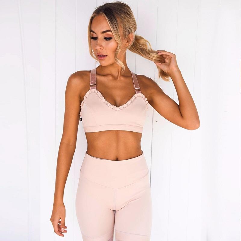 Tracksuit Ruffles Yoga Set