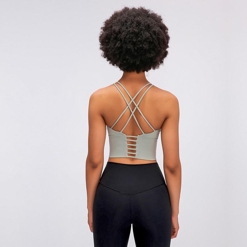 Spaghetti Cross Back Crop Top