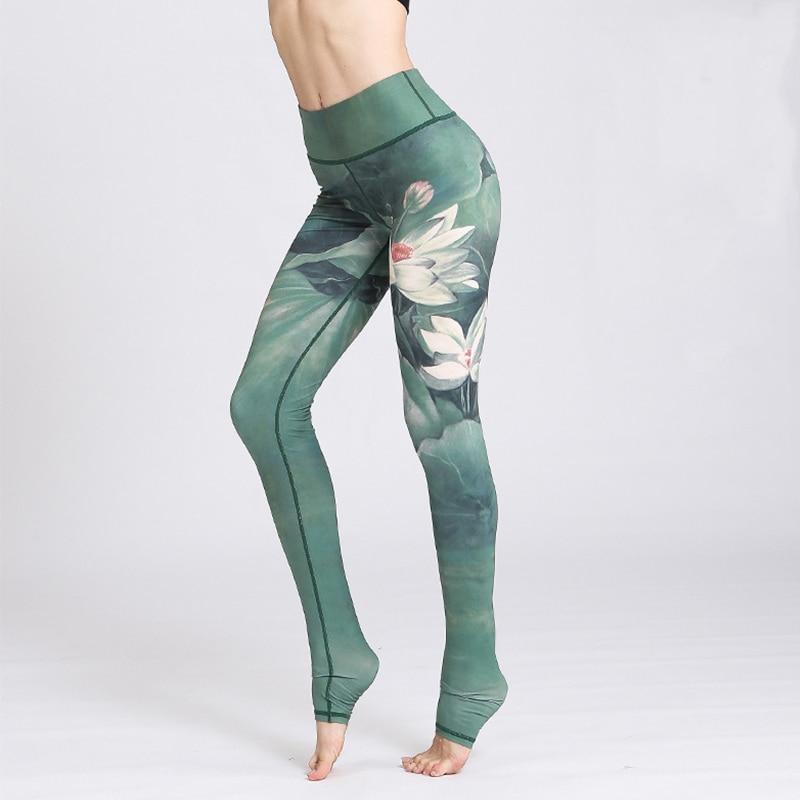 Flower High Waist Yoga Pants