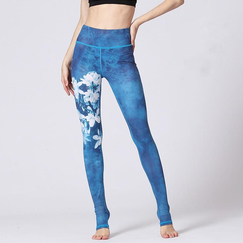 Flower Print Yoga Pants