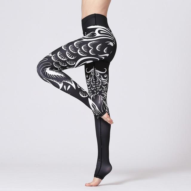 Flower Print Yoga Pants